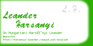 leander harsanyi business card